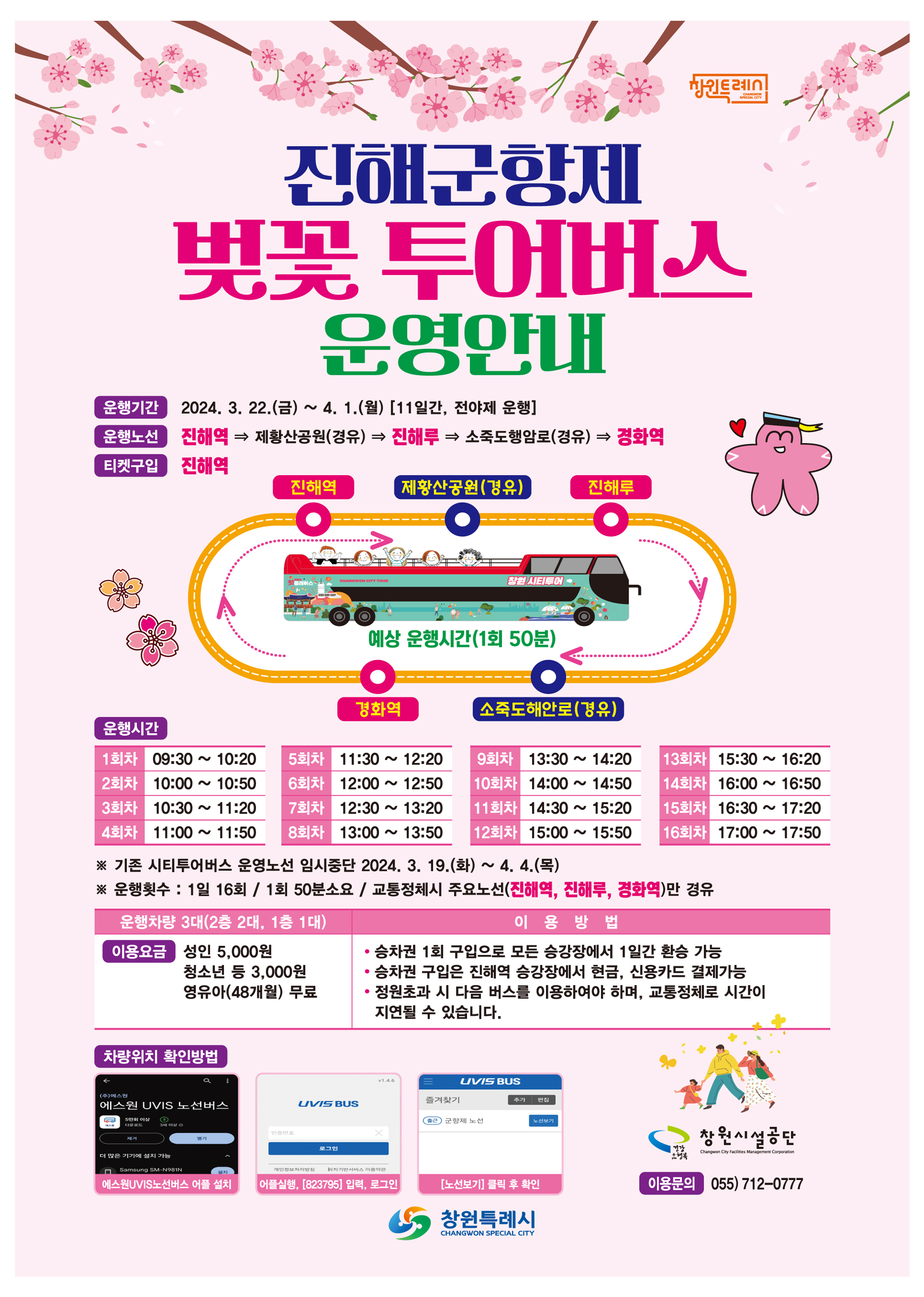 시티투어버스 노선도